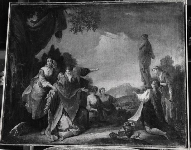 Anonimo — Zompini Gaetano - sec. XVIII - Salomone adora gli idoli — insieme